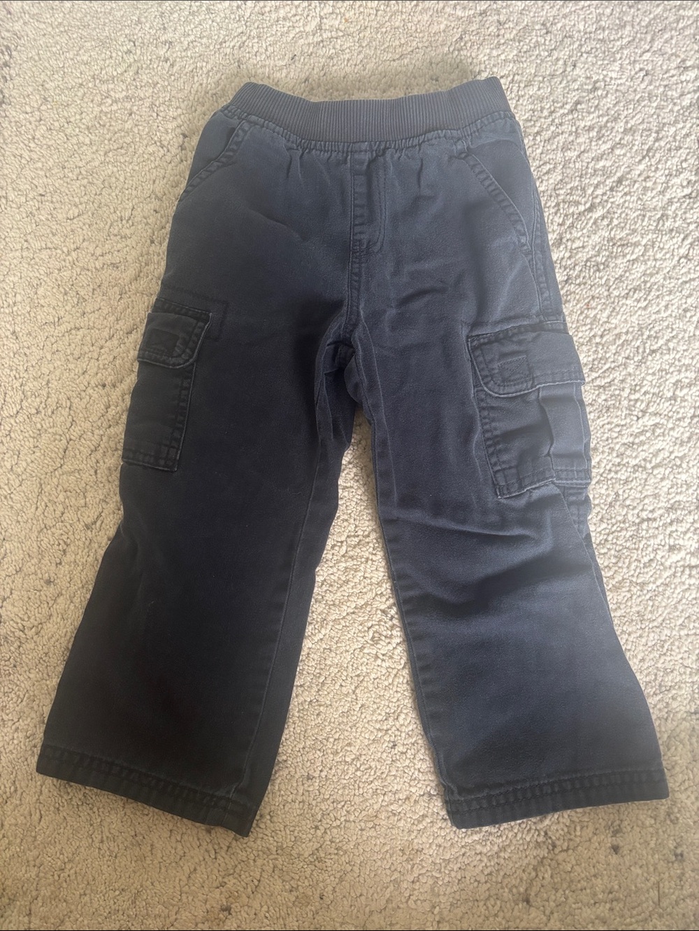 The Children’s Place Navy Cargo Pants with Elastic Waist Size 3T